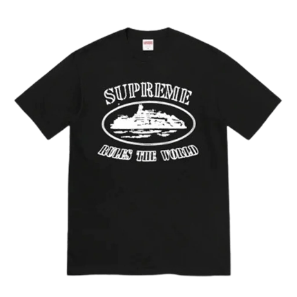 SUPREME CORTEIZ RULES THE WORLD TEE ‘BLACK’